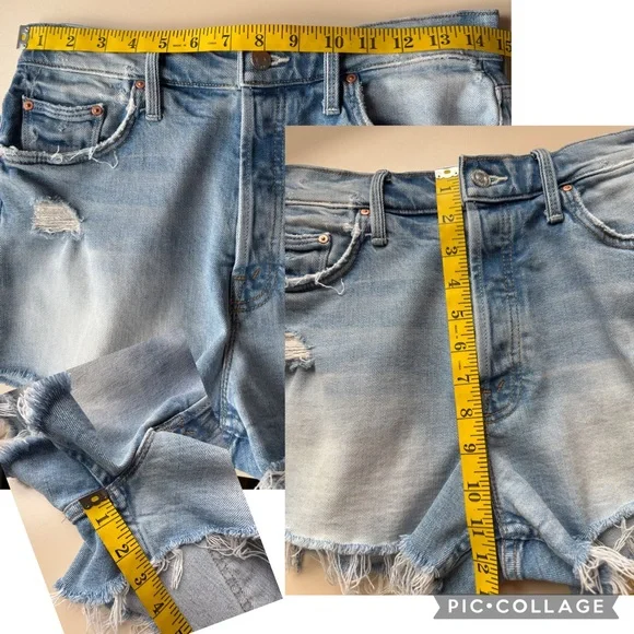 MOTHER SUPERIOR The Tomcat Kick Fray Shorts in True Confessions - Size 28 - Picture 14 of 16